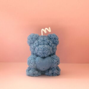 Nounours cœur, parfum rose