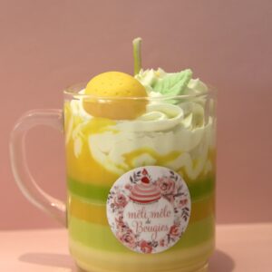 Bougie tasse parfum citron verveine