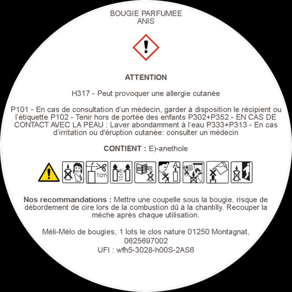 Bougie parfum anis – Image 2